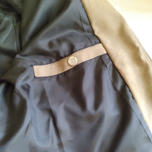 Faux Suede Bomber Jacket - Picture 7 of 11